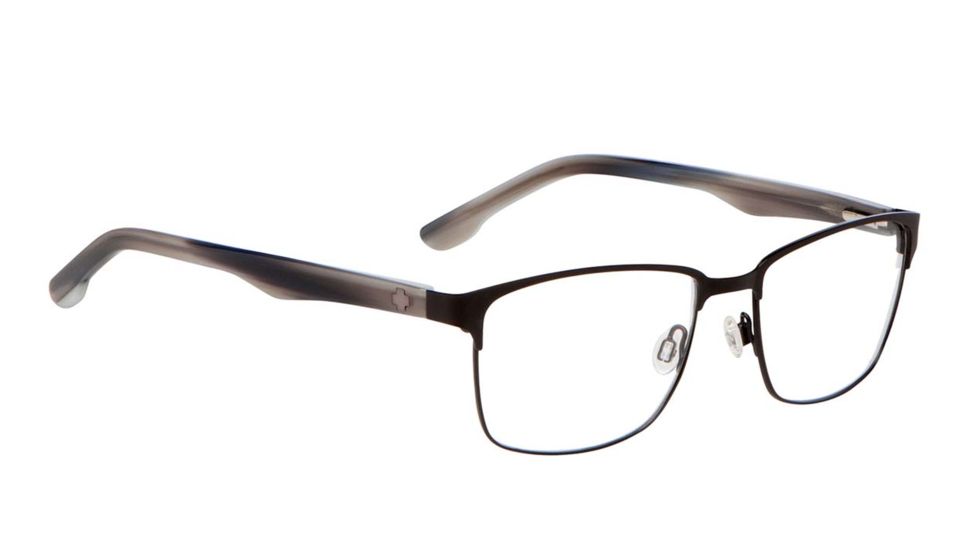 Spy Optic Jax Single Vision Prescription Eyeglasses, Matte Black/Greystone Frame-573217439000SV