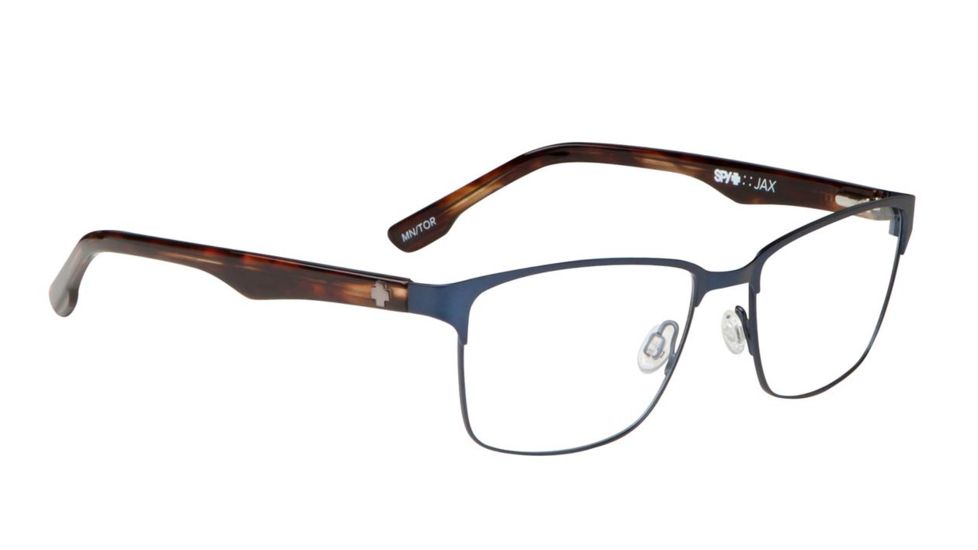 Spy Optic Jax Single Vision Prescription Eyeglasses, Matte Navy/Tortoise Frame-573217445000SV