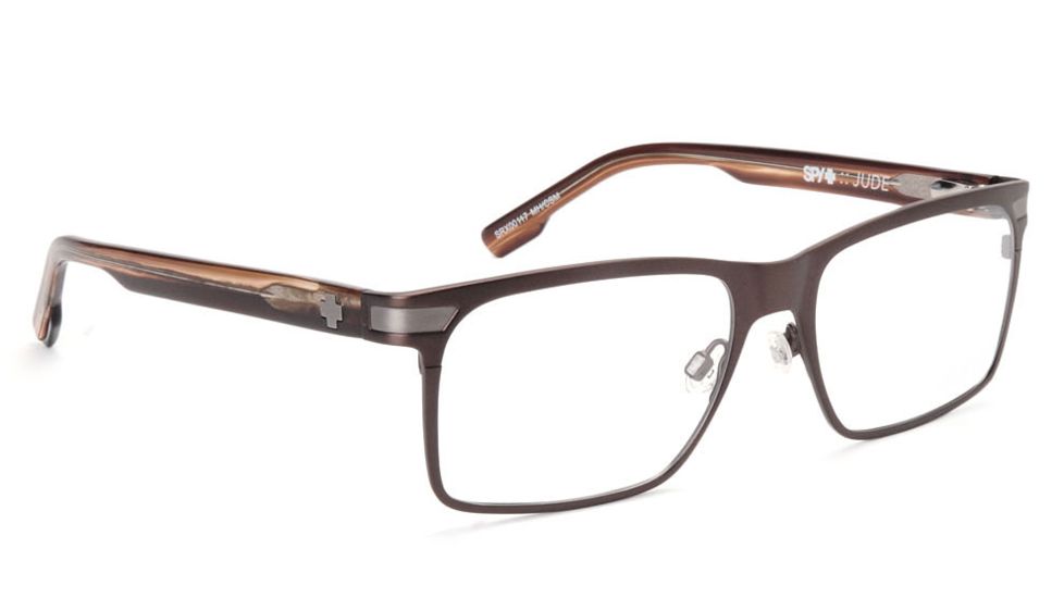 Spy Optic Jude Eyeglasses - Mahogany/Cuban Smoke Frame &amp; Clear Lens SRX00117