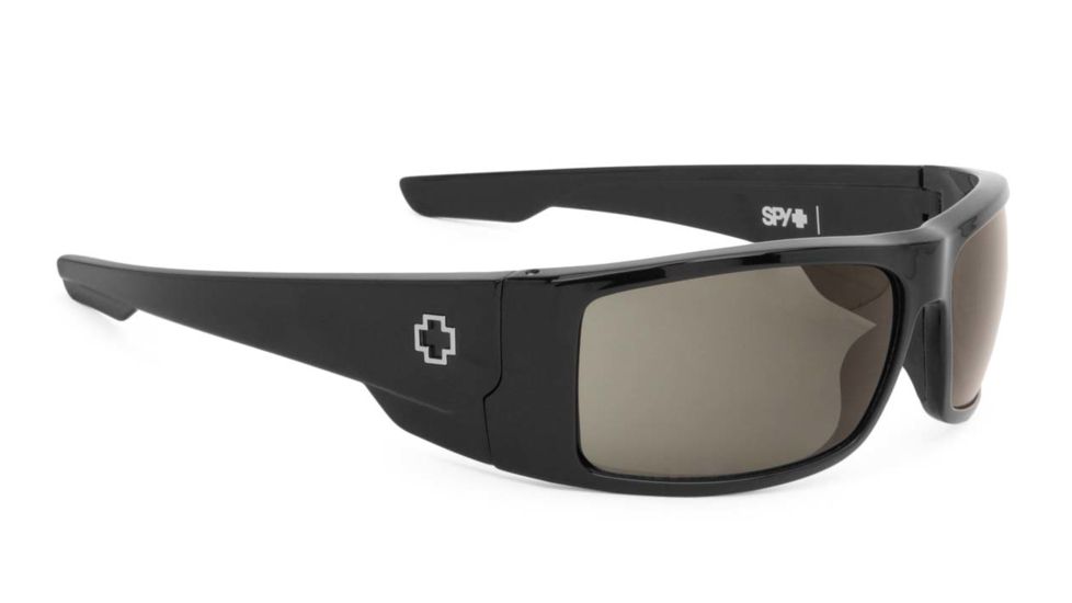 Spy Optic Konvoy Progressive Prescription Sunglasses, Black Frame, Happy Grey Green Lens-673181038863PR