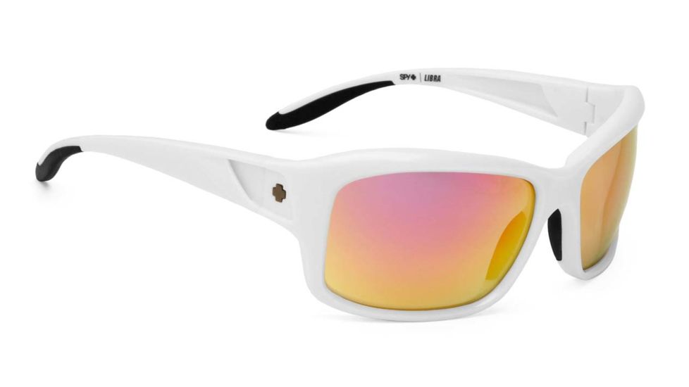 Spy Optic Libra Single Vision Prescription Sunglasses, White Pearl Frame, Bronze w/Green Spectra Lens-673141482252SV