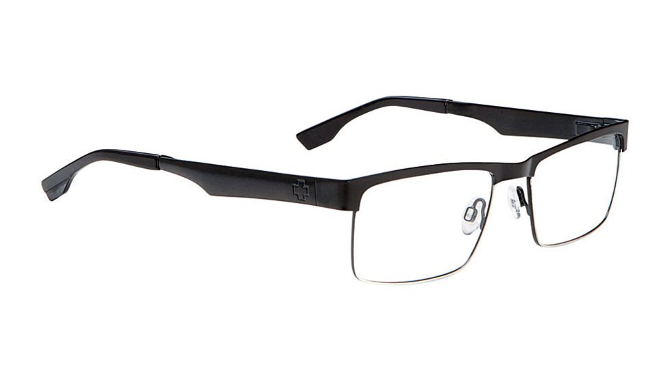Spy Optic Rocco Eyeglasses - Matte Black/Silver Frame &amp; Clear Lens SRX00062