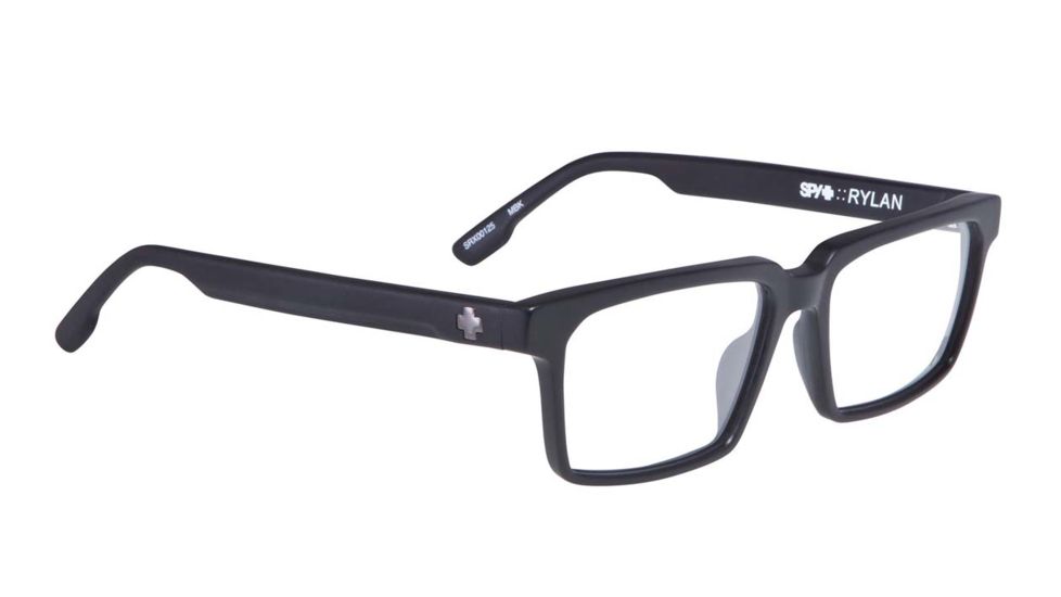 Spy Optic Rylan Single Vision Prescription Eyeglasses, Matte Black Frame-SRX00125SV