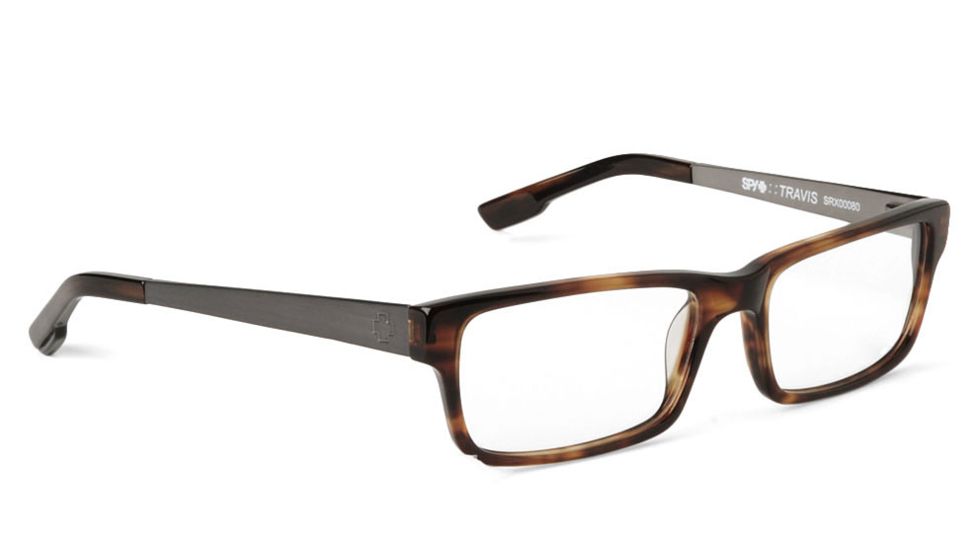Spy Optic Travis Eyeglasses - Cuban Smoke Frame &amp; Clear Lens SRX00080