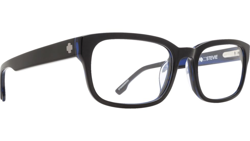 Spy Optic Stevie Progressive Prescription Eyeglasses, Black/Blue Horn Frame, 573446086000PR
