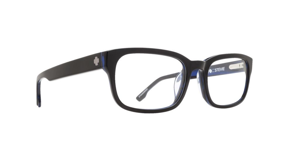 Spy Optic Stevie Progressive Prescription Eyeglasses, Black/Blue Horn Frame, 573446086000PR