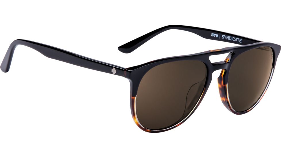 Spy Optic Syndicate Progressive Prescription Sunglasses, Black/Tortoise Frame, Polarized, 873525994885PR