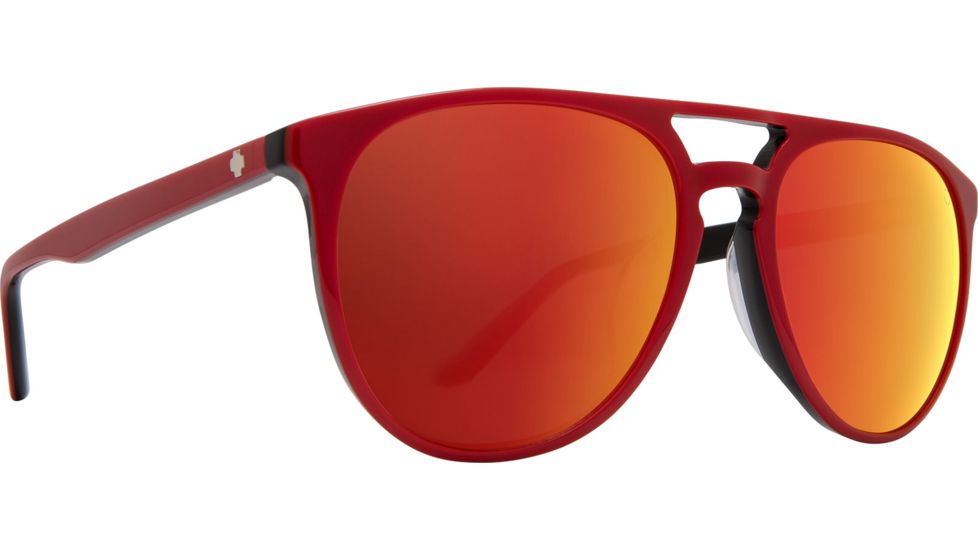 Spy Optic Syndicate Progressive Prescription Sunglasses, Red/Black Frame, 873525193365PR