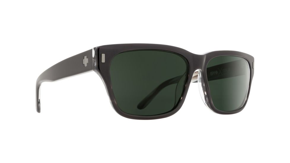 Spy Optic Tele Single Vision Prescription Sunglasses, Black/Horn Frame, 673361074863SV