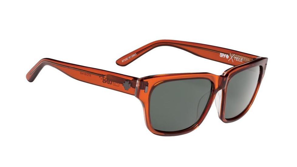 Spy Optic Tele Single Vision Prescription Sunglasses, Trans Sepia Frame, 673361812863SV