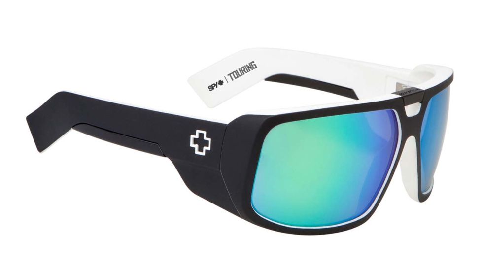 Spy Optic Touring Bifocal Prescription Sunglasses, Whitewall Frame, Grey w/Green Spectra Lens-670795809811BI