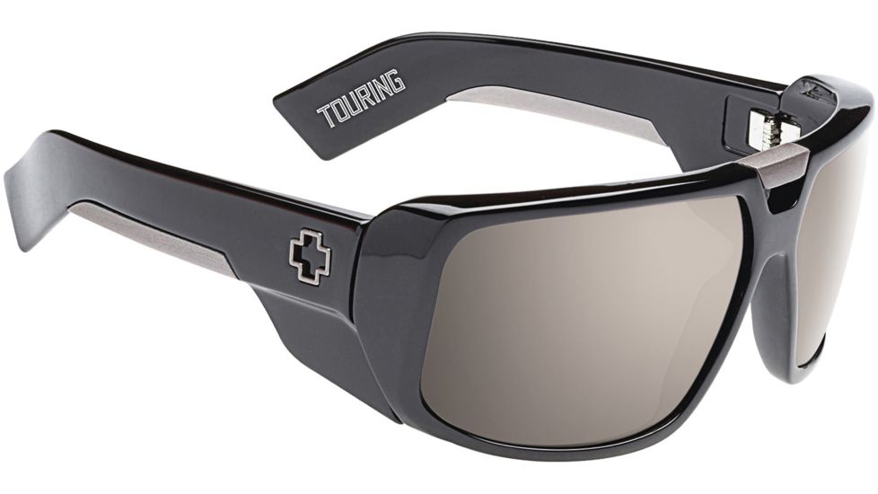 Spy Optic Touring Sunglasses - Black Frame and Happy Bronze Polarized W/ Black Mirror Lens 670795038832