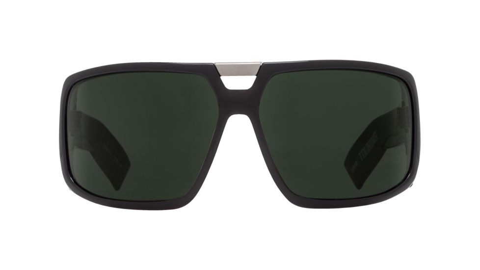 Spy Optic Touring Sunglasses, Black Frame, Happy Grey Green Lens 670795038863