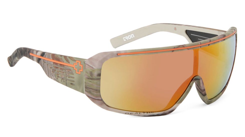 Spy Optic Tron Sunglasses w/ Spy + Realtree Frame &amp; Bronze Orange Spectra Lens