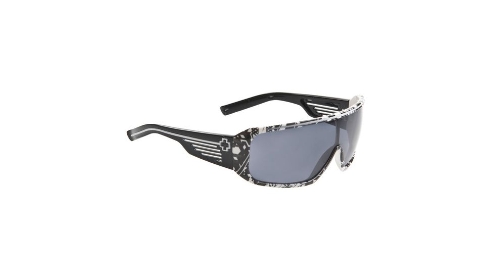 Spy Optic Tron Sunglasses - Black Crazyprint frame, Gray lens