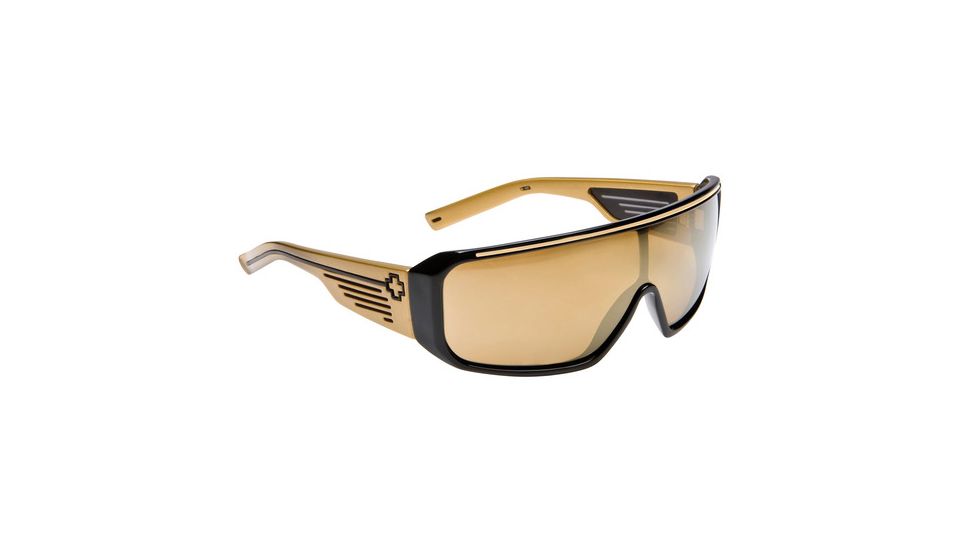 670805044080 Black w/ Gold Temples frame, Bronze w/ Gold Mirror lens