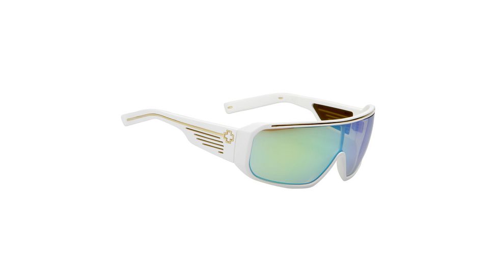 670805396811 Matte White frame, Gray w/ Multilayered Green lens