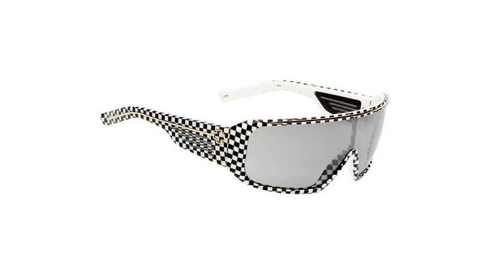 Spy Optic Tron Sun Glasses - Checkers frame Grey with Silver Gradient Mirror Lenses 670805173140