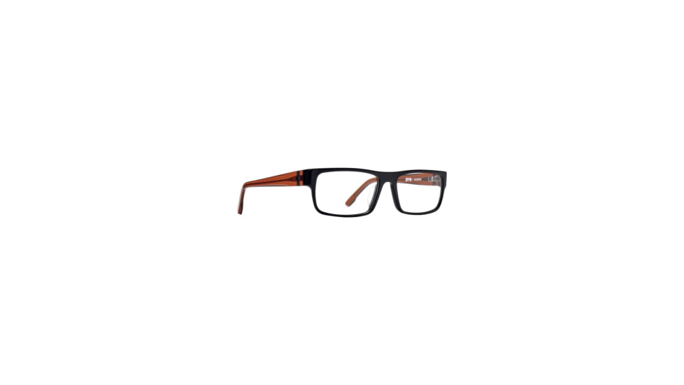 Spy Optic Vaughn 56 Men's Sunglasses, Matte Black Trans Sepia Frame, Demo w/ Spy+ Lens Print Lens, Medium/Large, 93953