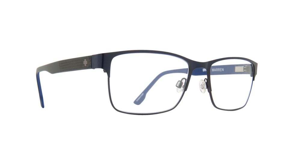 Spy Optic Warren Progressive Prescription Eyeglasses, Matte Dark Navy/Blue Frame, 573494411000PR