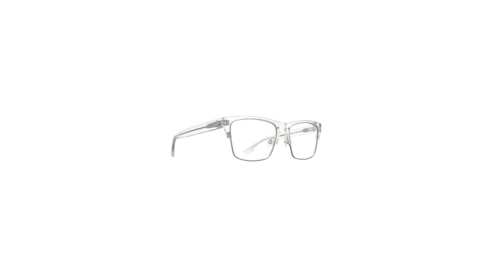 Spy Optic Weston 5050 57 Men's Sunglasses, Crystal Silver Matte Frame, Demo w/ Spy+ Lens Print Lens, Large, 43501