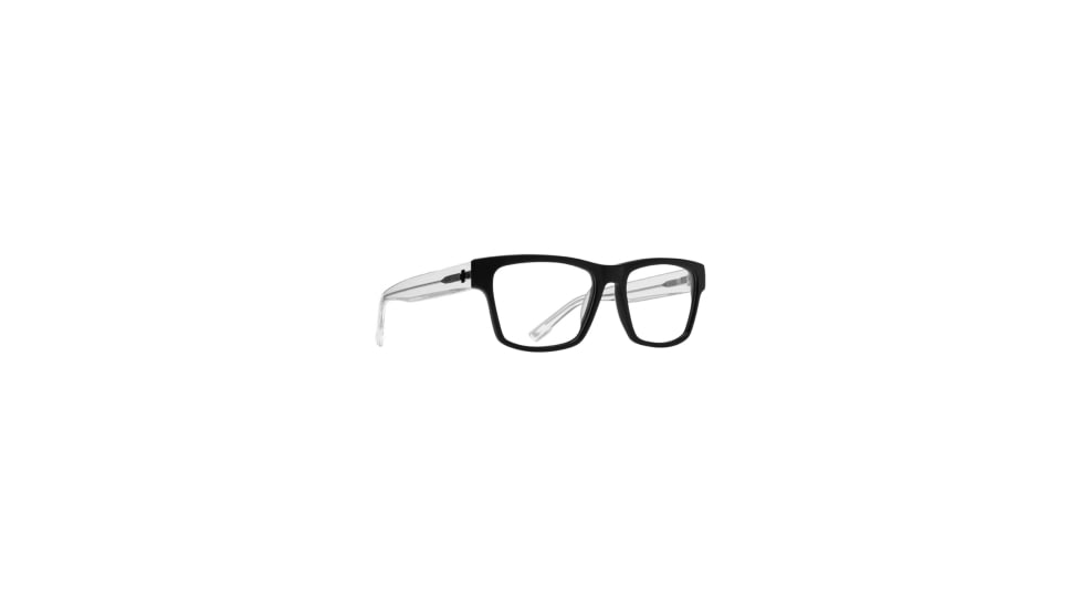 Spy Optic Weston 56 Matte Gloss Crystal Eyeglasses, Black, One Size, 95056