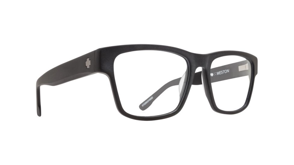 Spy Optic Weston Single Vision Prescription Eyeglasses, Matte Black Frame, 573486374000SV