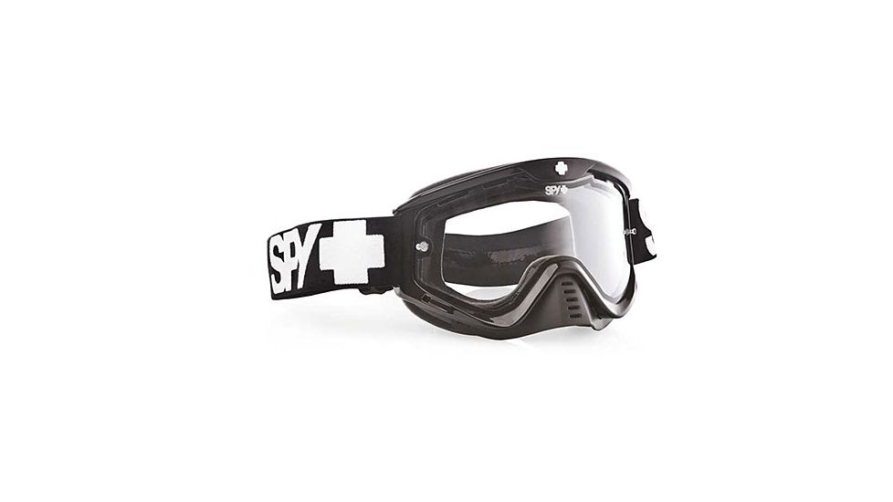 Spy Optic Whip MX Goggles, Black Enduro Frame, Dual Clear Antifog Lens 320791062115