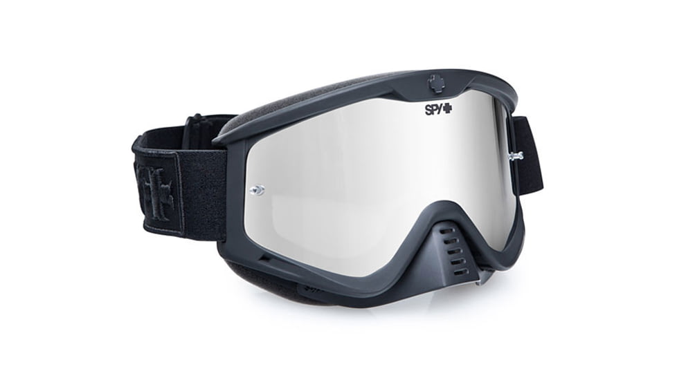 Spy Optic Whip MX Goggles w/ Dark Side Frame &amp; Smoke Silver Mirror Lens
