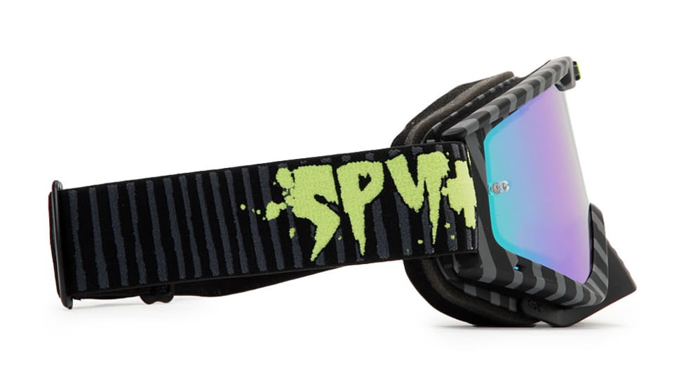 Spy Optic Whip MX Goggles w/ Horrorific Frame &amp; Smoke Green Spectra Mirror Antifog Lens w/ Posts