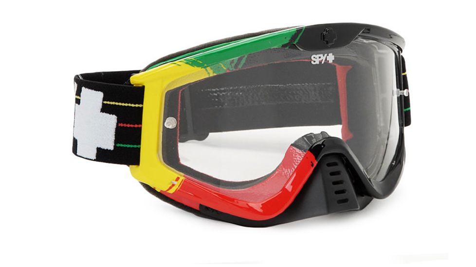 Spy Optic Whip MX Goggles w/ Jamroc Frame &amp; Clear Antifog Lens w/ Posts