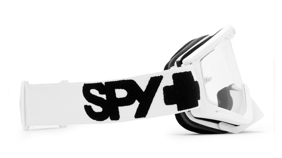 Spy Optic Whip MX Goggles w/ White Sabbath Frame &amp; Clear Antifog Lens w/ Posts