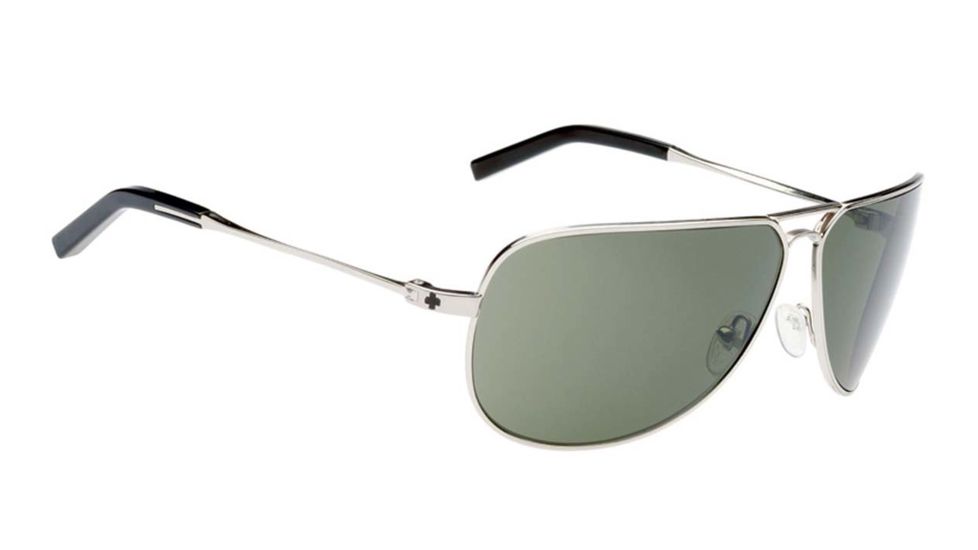 Spy Optic Wilshire Bifocal Prescription Sunglasses, Silver Frame, Grey Green Lens-670844561133BI
