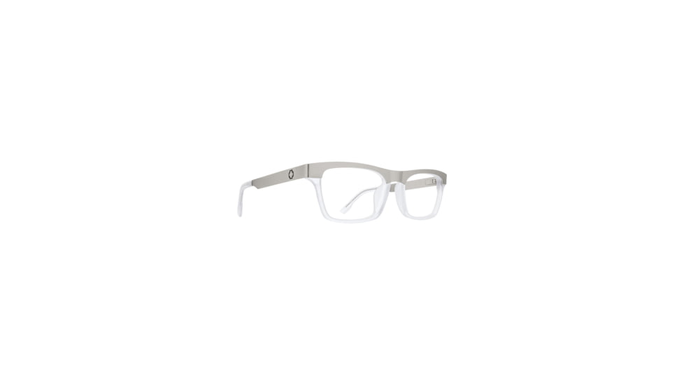 Spy Optic Zade 54 Men's Sunglasses, Silver Clear Matte Frame, Clear Lens, Medium, 43506
