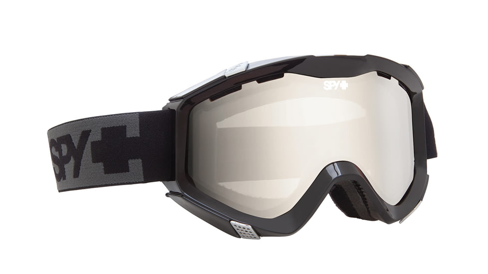 Spy Optic Zed Goggles - Black Alternative Fit Frame, Bronze w/Silver Mirror &amp; Persimmon Lens 313223643085