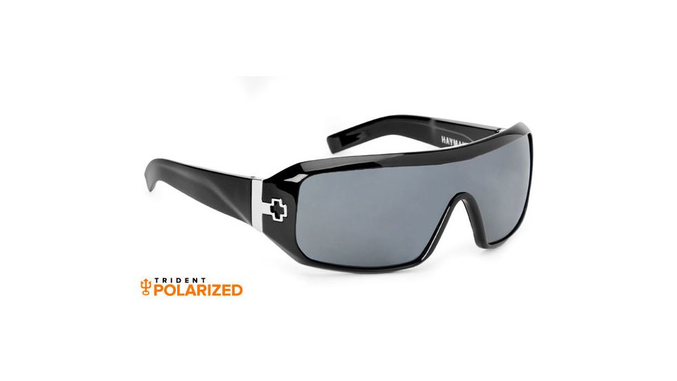 Spy Optics HAYMAKER BLACK SHINY-GREY POLARIZED 670373062135