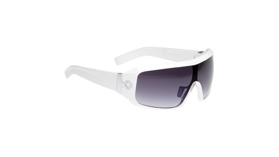 670373638044 Shiny White frame, Black Fade lenses