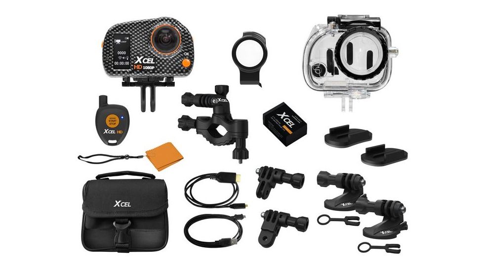 Spy Point XcelHD 5MP HD Action Camera w/Remote, Carbon Xcel HD