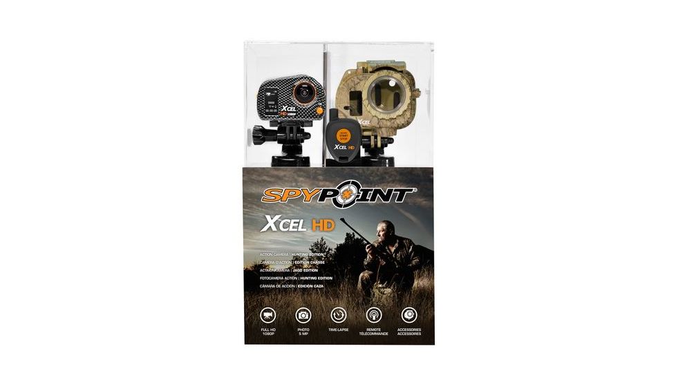 Spy Point XcelHD Hunt Edition 5MP HD Action Camera w/Remote, Camo Xcel HD Hunt