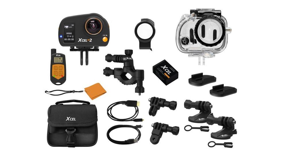 Spy Point XcelHD2 12MP 4X Action Camera w/Remote, Black Xcel HD2
