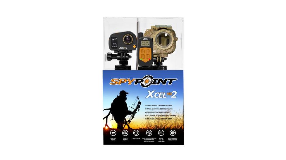 Spy Point XcelHD2 Hunt Edition 12MP 4X Action Camera w/Remote, Camo Xcel HD2 Hunt