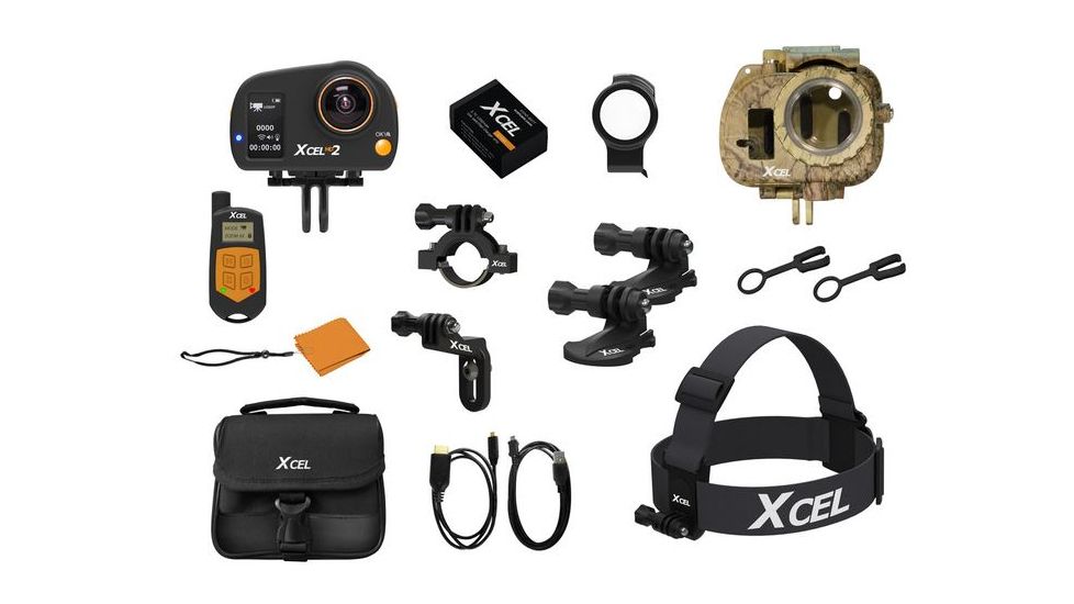Spy Point XcelHD2 Hunt Edition 12MP 4X Action Camera w/Remote, Camo Xcel HD2 Hunt