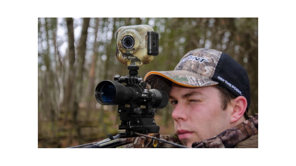 Spy Point XcelStream Hunt Edition 3MP HD Action Camera w/WIFI, Camo Xcel Stream Hunt
