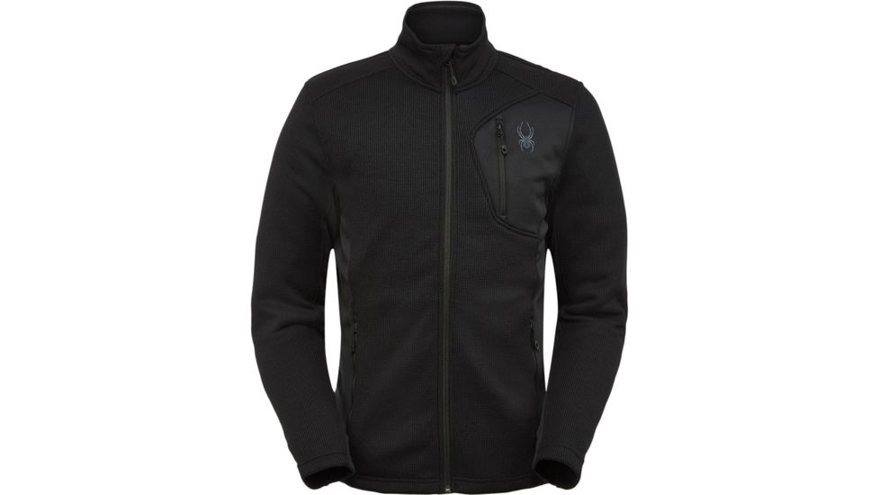 Spyder Bandit Full Zip Jacket - Mens, Black Black, Large, 199200097L