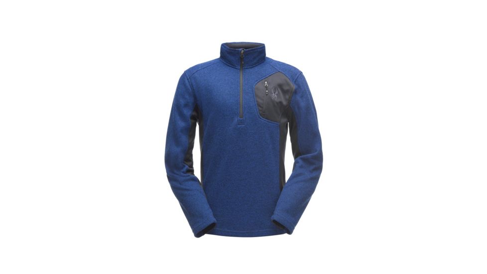 Spyder Bandit Half Zip Stryke Jacket - Mens, Frontier/Black/Black, Medium 181388402333P
