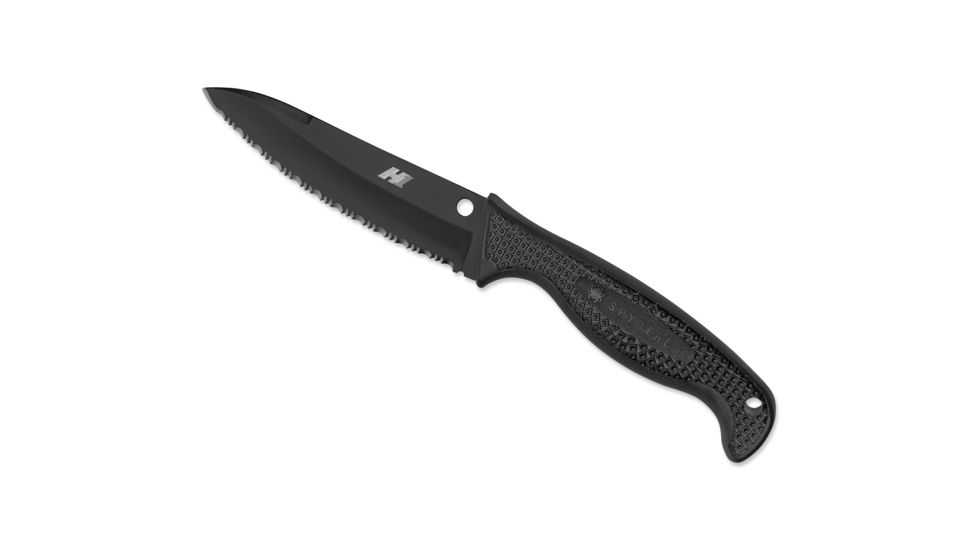 Spyderco Aqua Salt Black Blade SpyderEdge Knife FB23SBBK