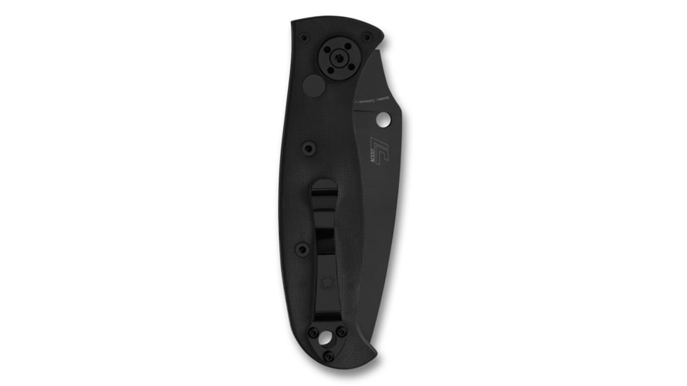 Spyderco Autonomy 2 Automatic Folding Knife, 3.5in, LC200N Steel, CombinationEdge, Drop Point Blade, G-10, Black Handle, C165GPSBBK2