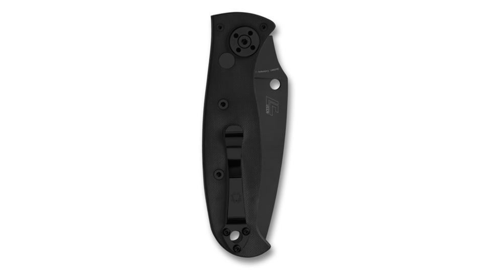 Spyderco Autonomy 2 Automatic Folding Knife, 3.5 in, LC200N Steel, PlainEdge, Drop Point Blade, G-10, Black Handle, C165GPBBK2