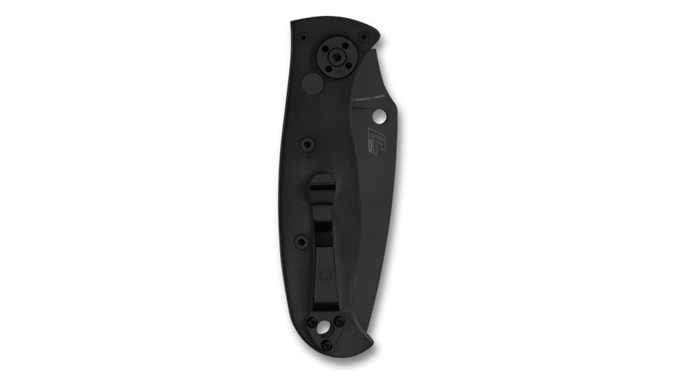 Spyderco Autonomy 2 Automatic Folding Knife, 3.5in, LC200N Steel, Drop Point Blade, SpyderEdge, G-10 Black Handle, C165GSBBK2