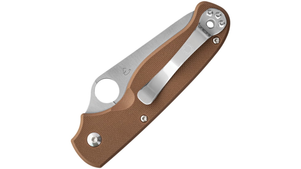 Spyderco ButtonUp Button Lock Brn G10, SC275GPBN